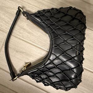 netted Black Women's shoulder bag charles keith